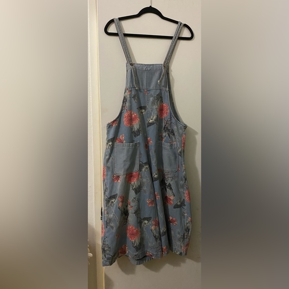 COPY - Jean Overalls slouchy fit pink ripple - Picture 1 of 7